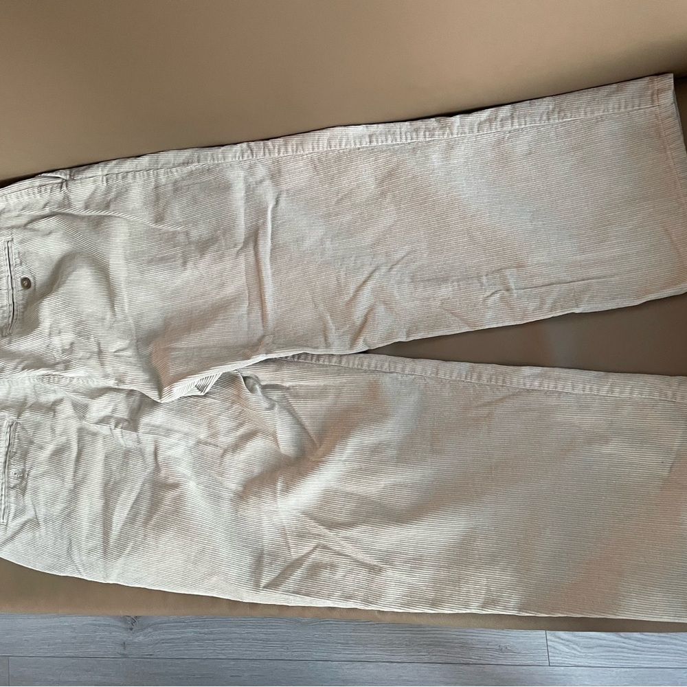 Tommy Hilfiger Cream Corduroy Pants Classic Style - Picture 4 of 4